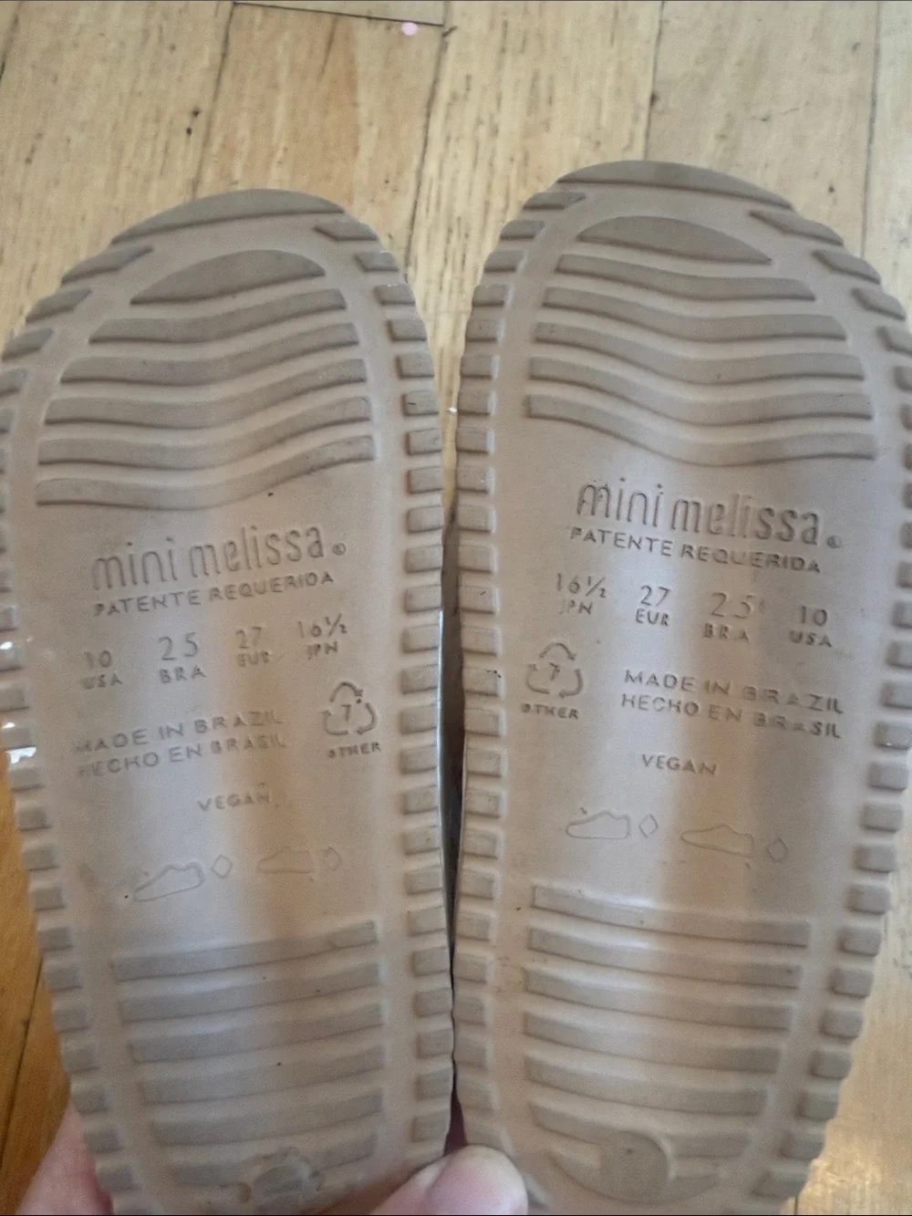Mini Melissa White Double-Buckle Kids Sandals